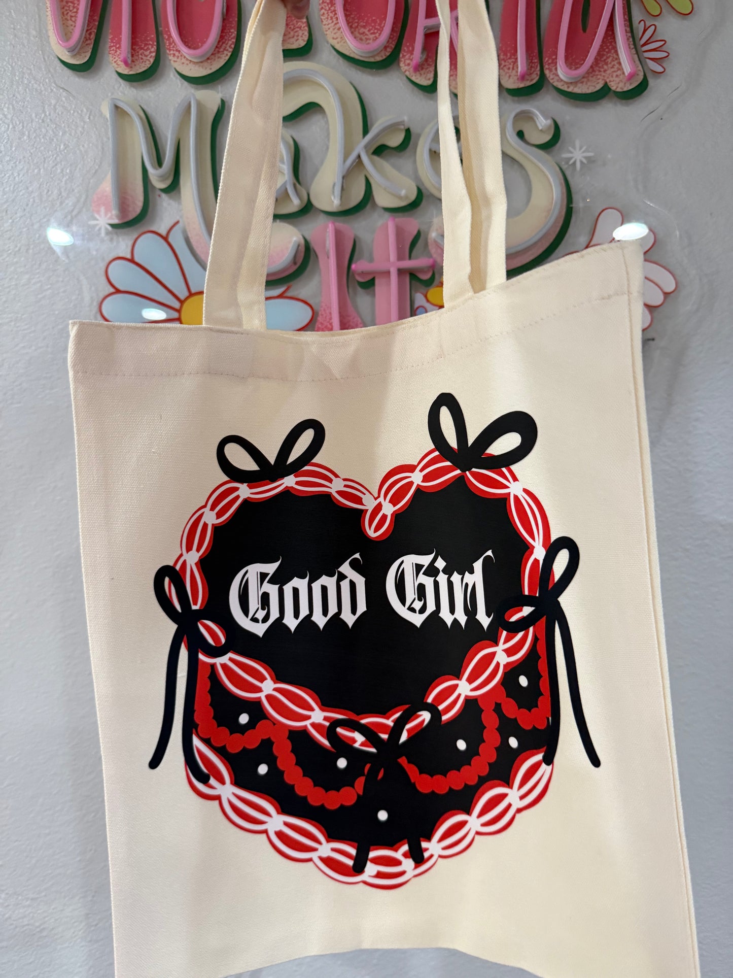 Good girl tote bag