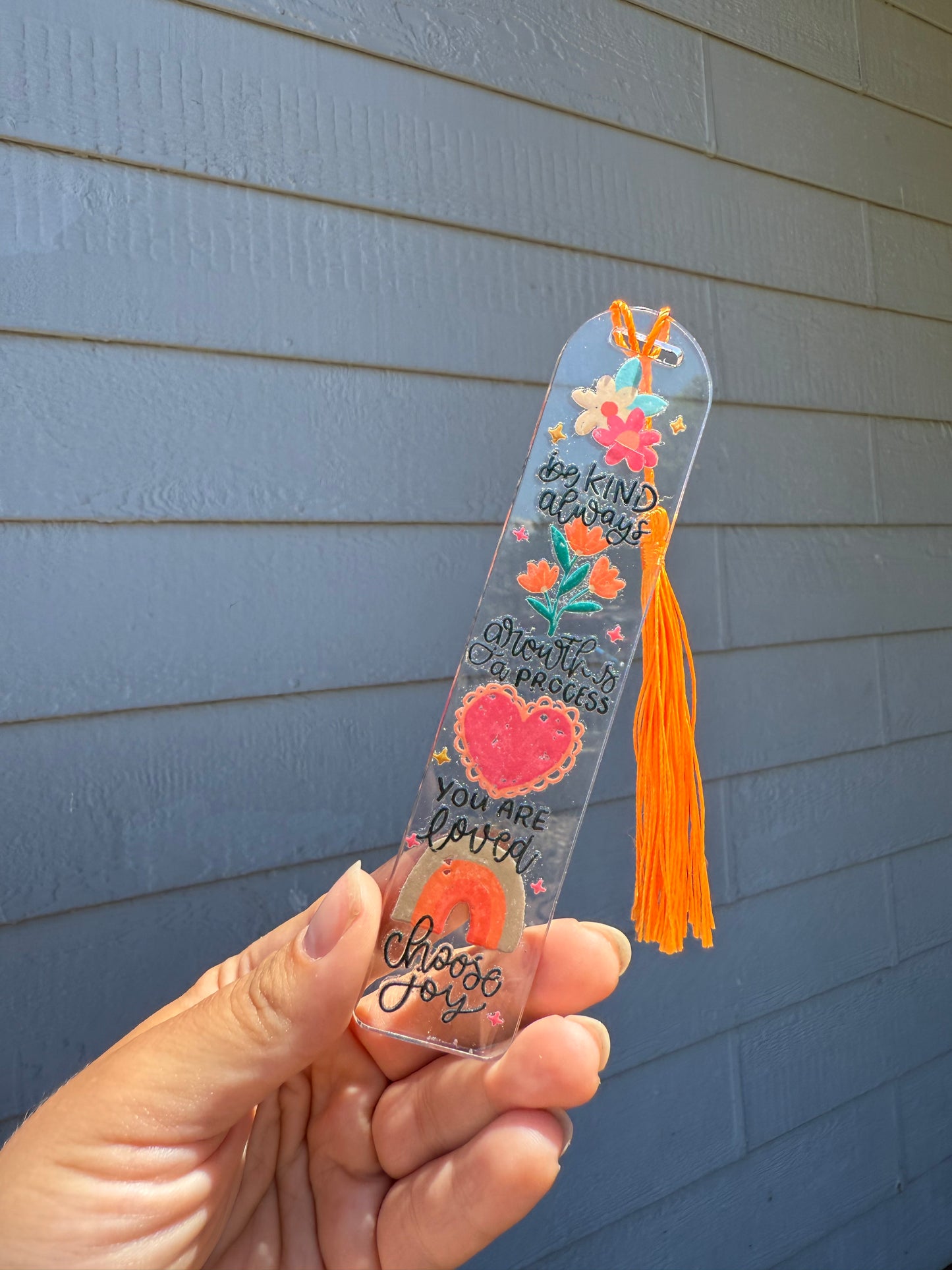 Acrylic bookmarks