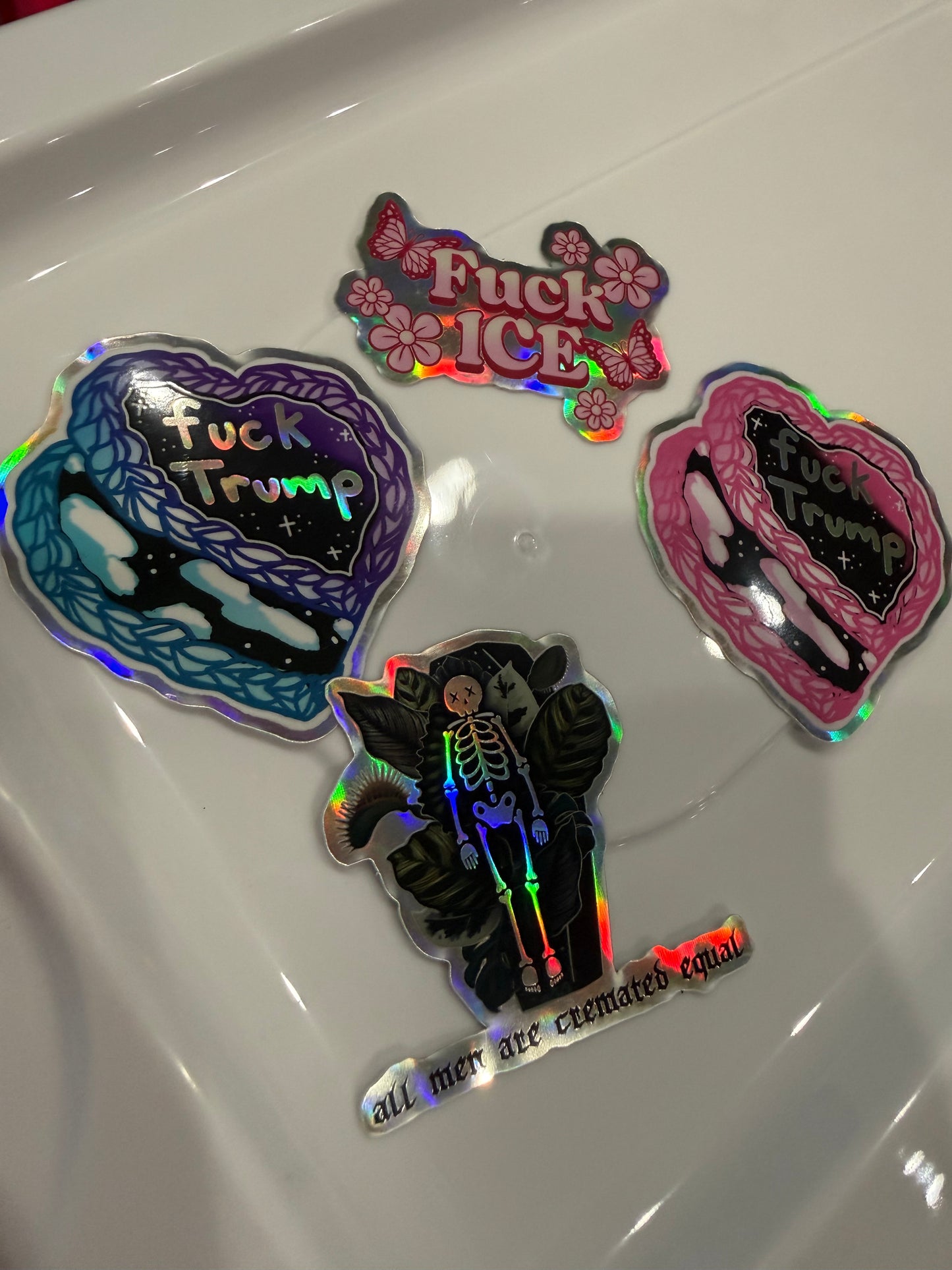 Human rights Glitter stickers