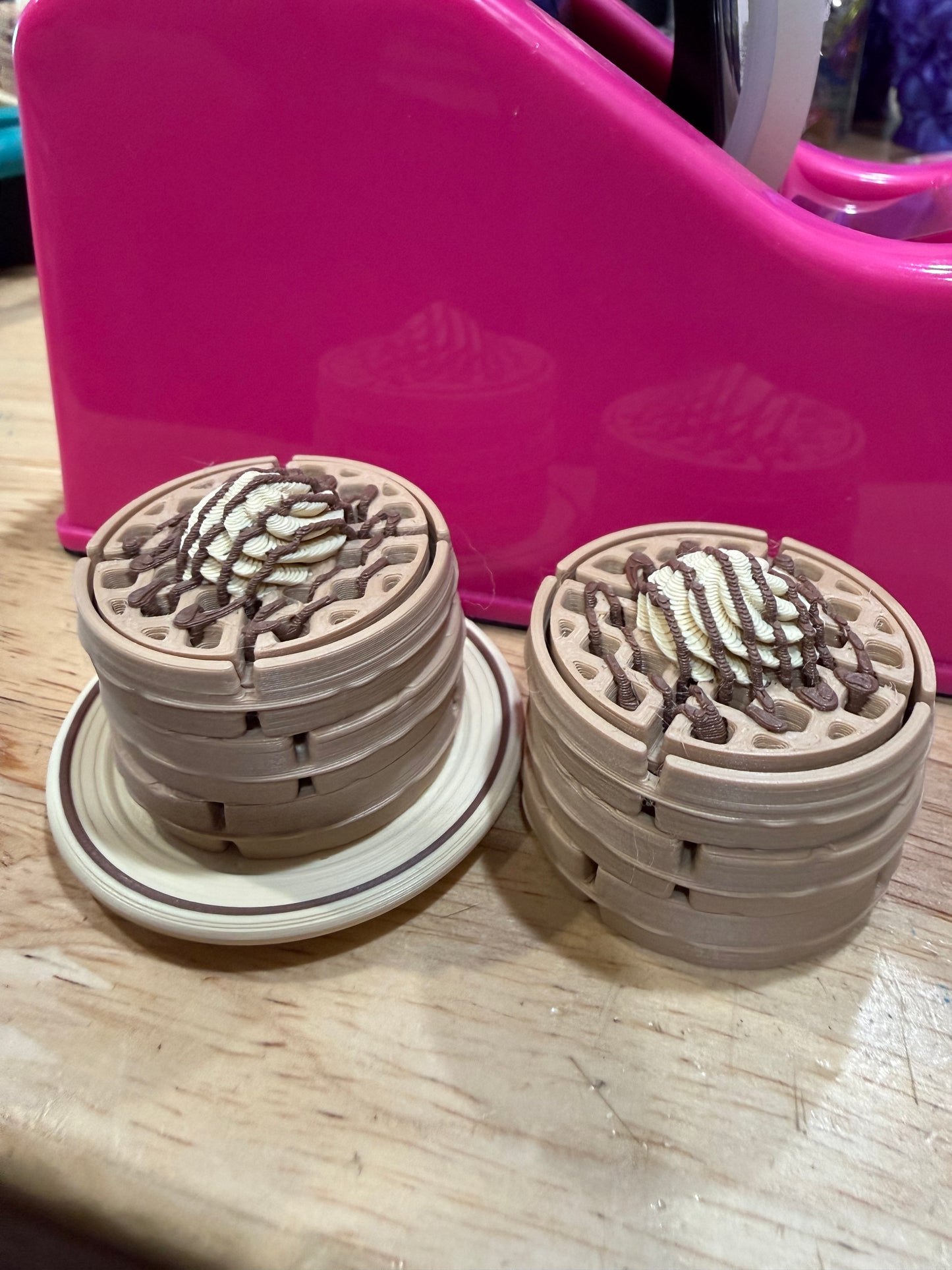 Ice cream waffles