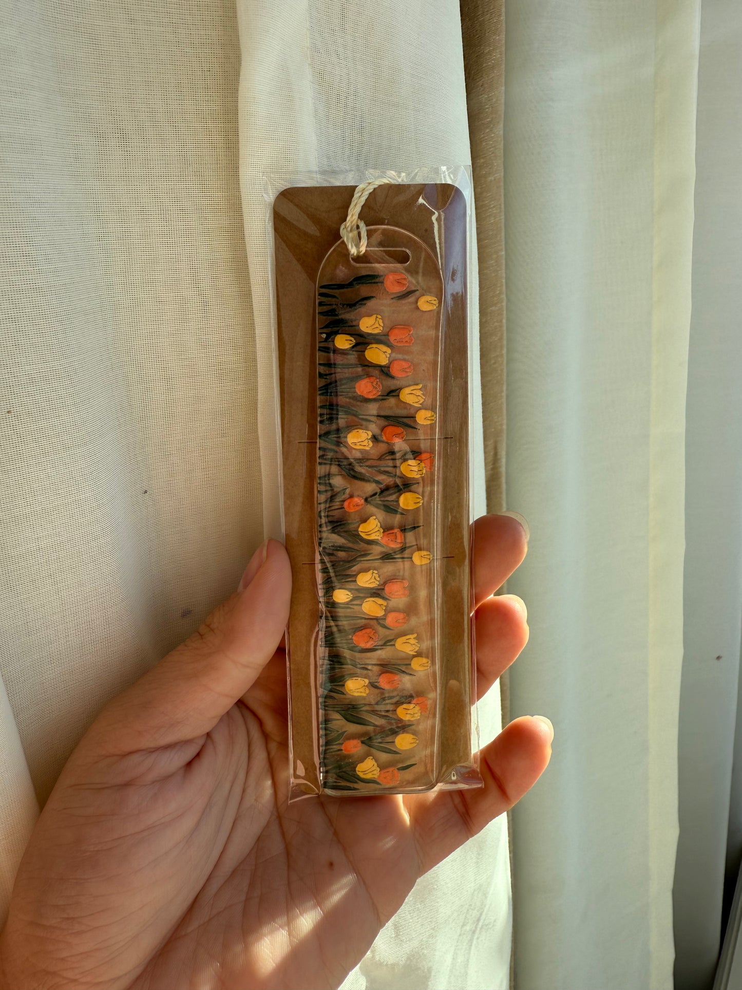 Field of tulips bookmark