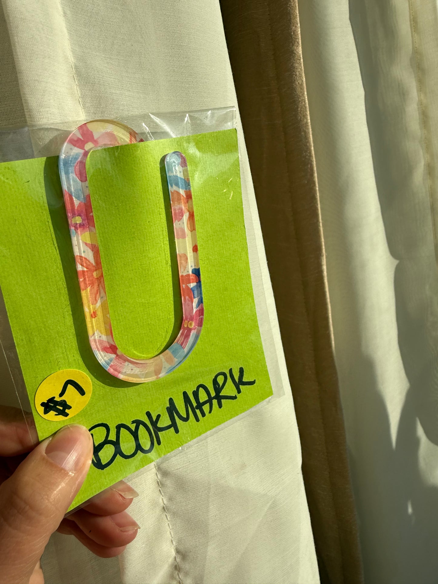 Bright florals bookmark