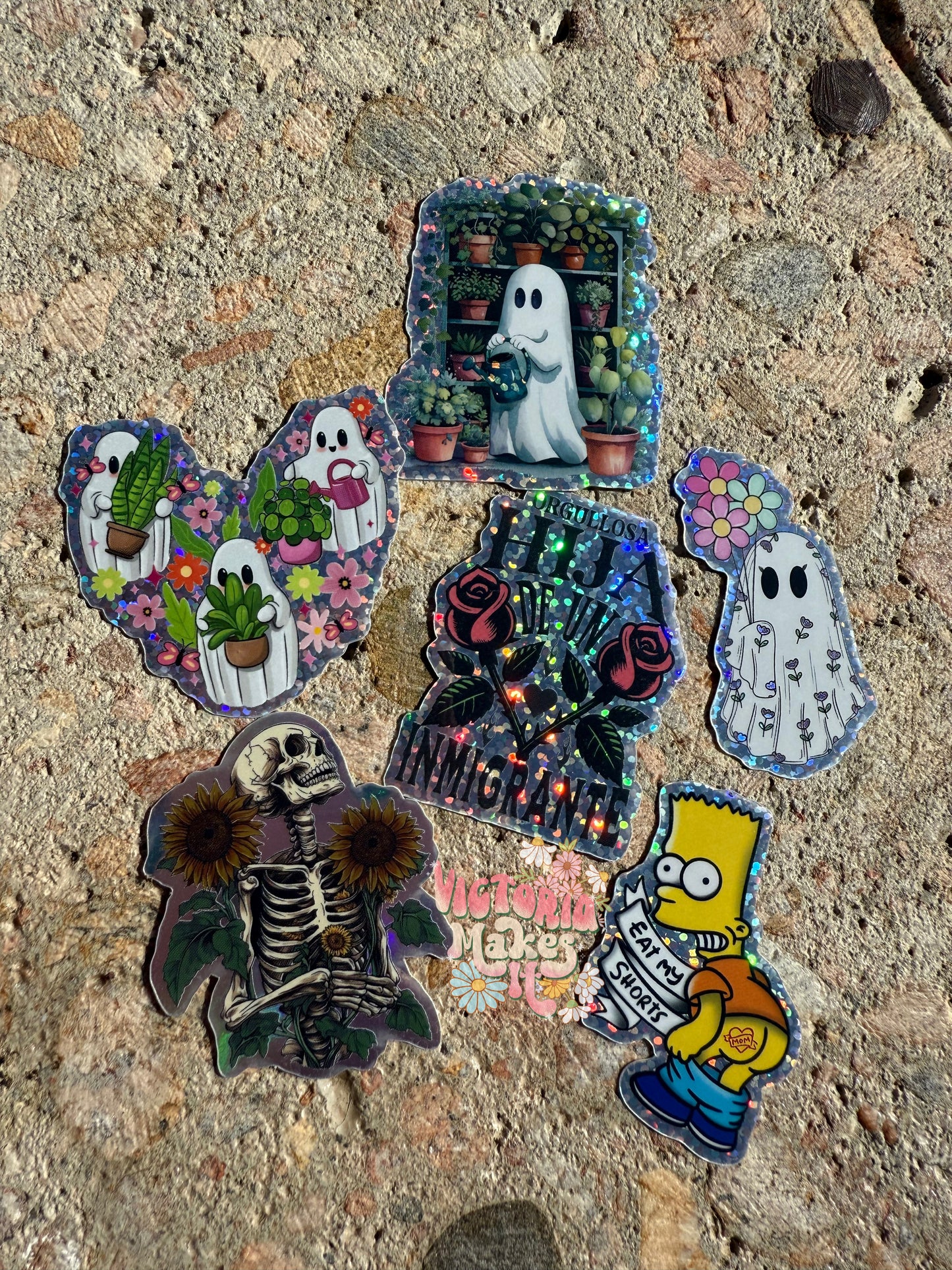 Glitter stickers