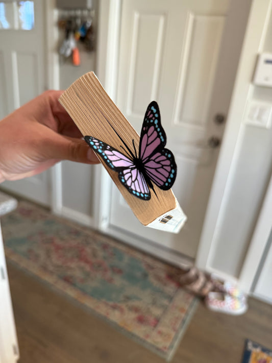 3d butterfly bookmark