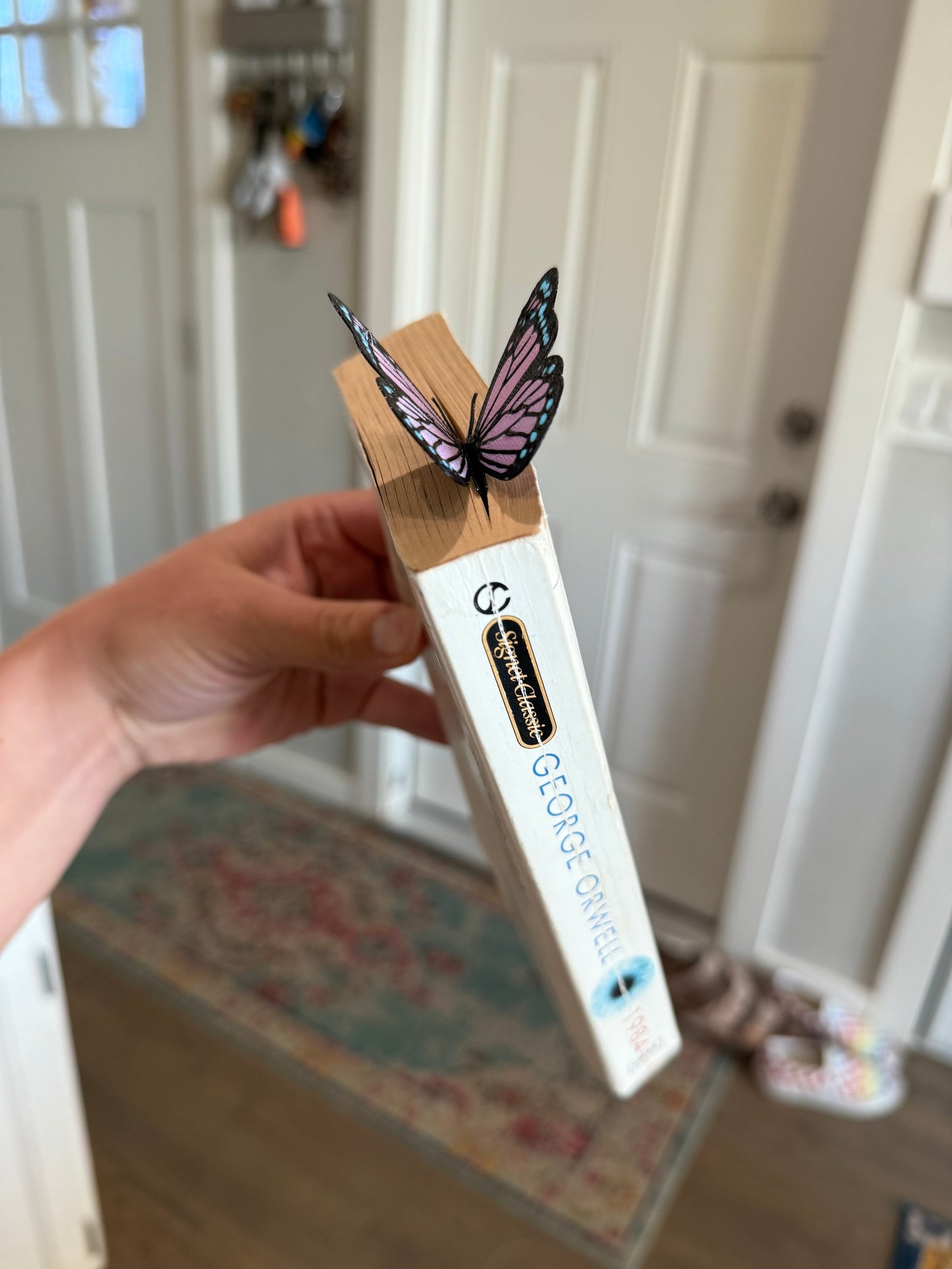 3d butterfly bookmark