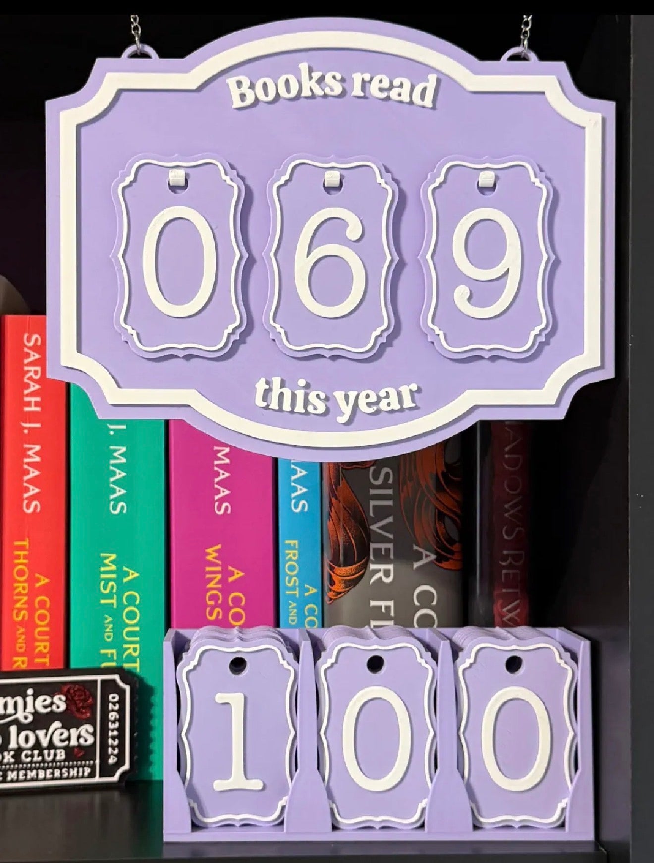 Book read counter (hanging)