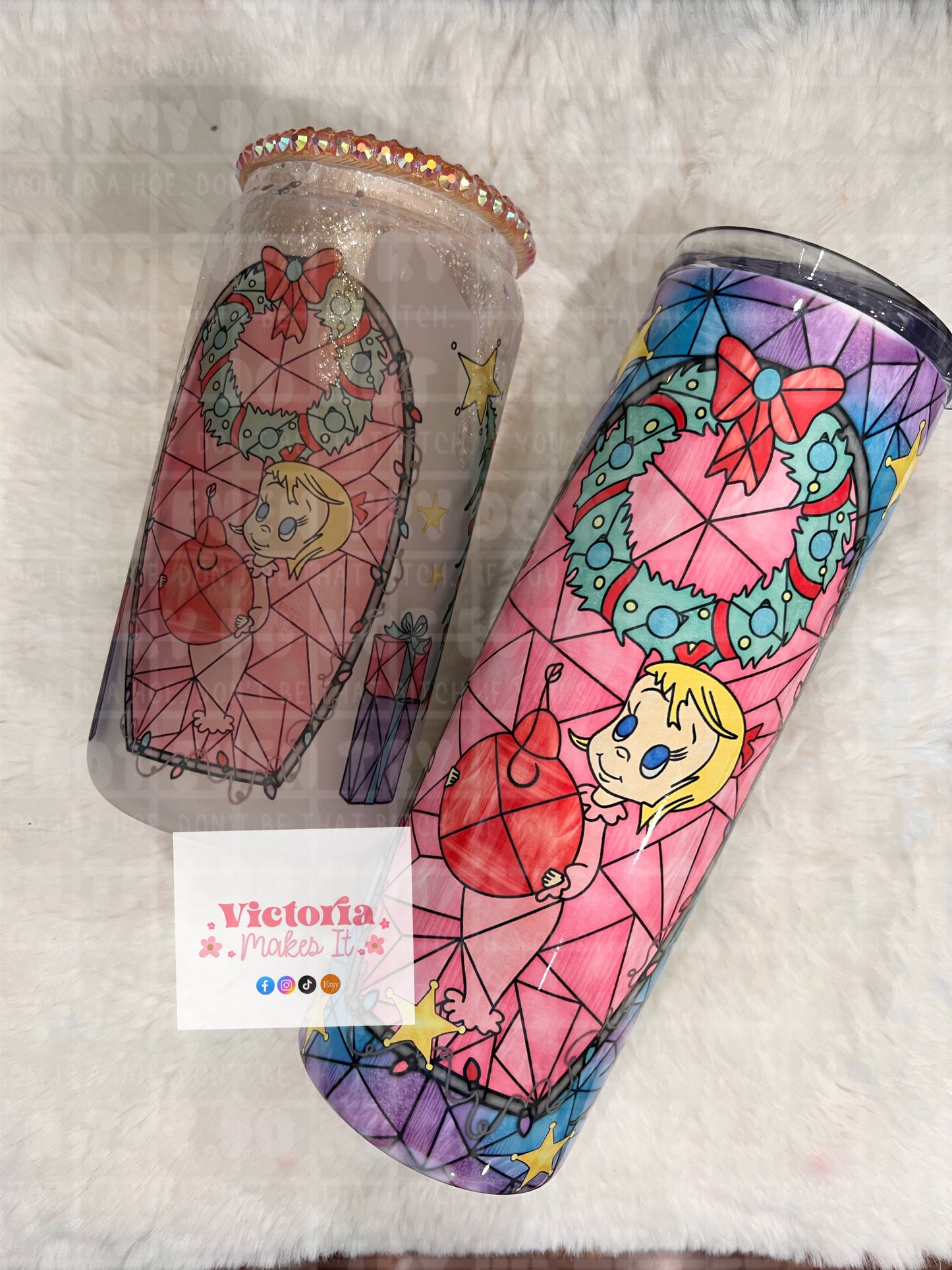 Cindy Lou stained glass