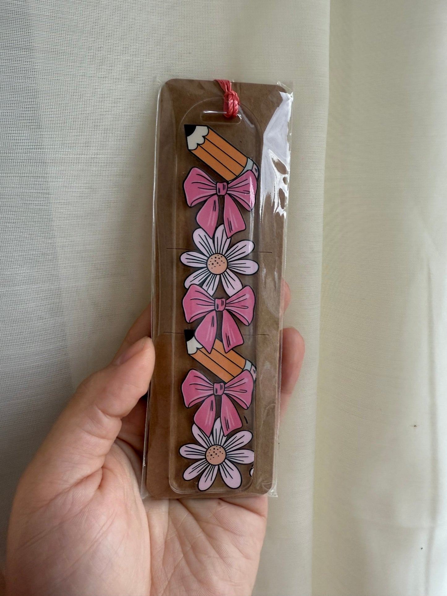 Teacher acrylic bookmark