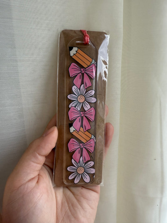 Teacher acrylic bookmark