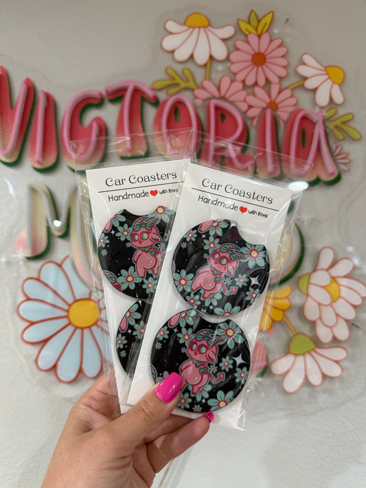 Thick baphomet coasters