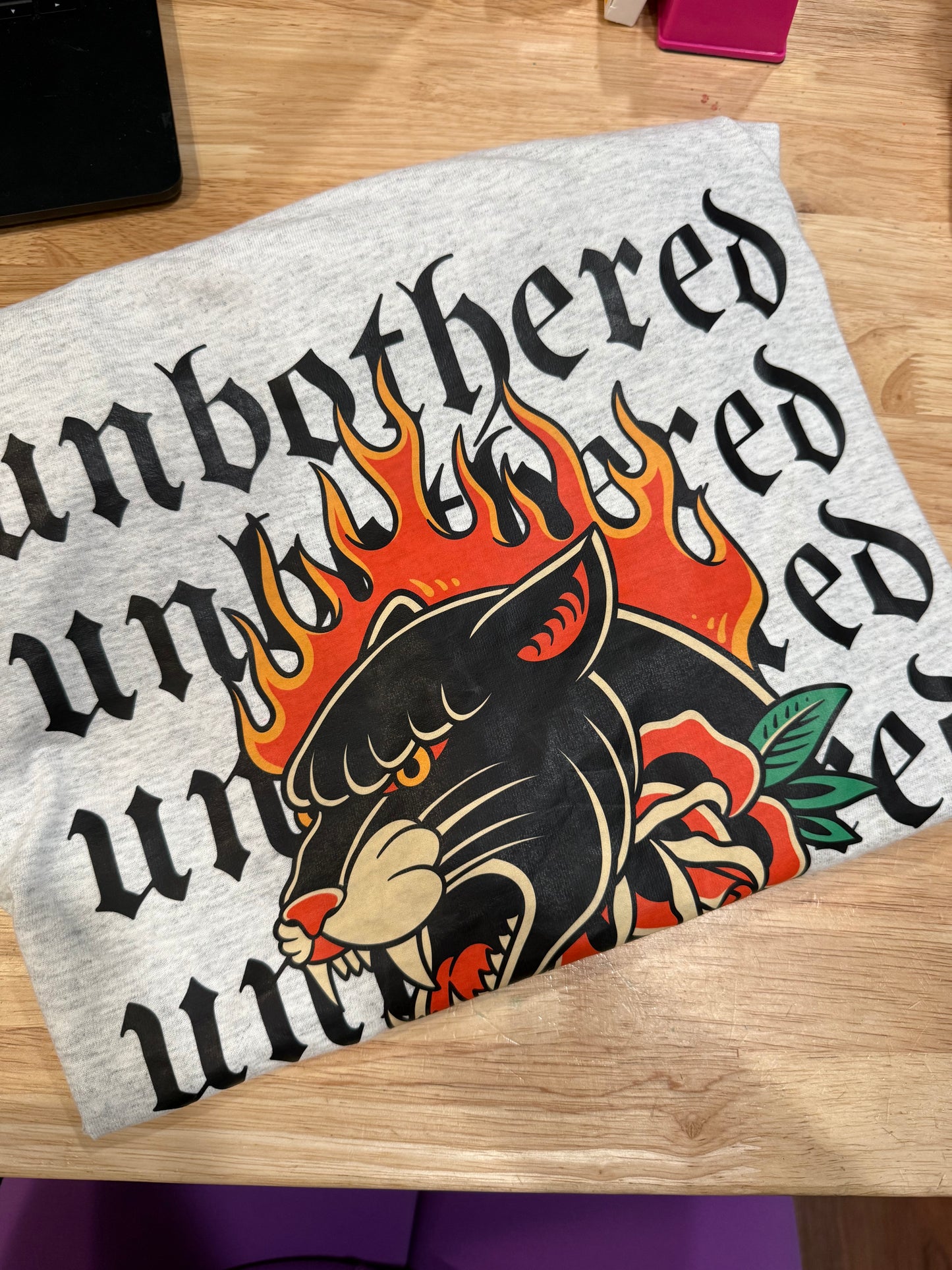 Unbothered long sleeve tee