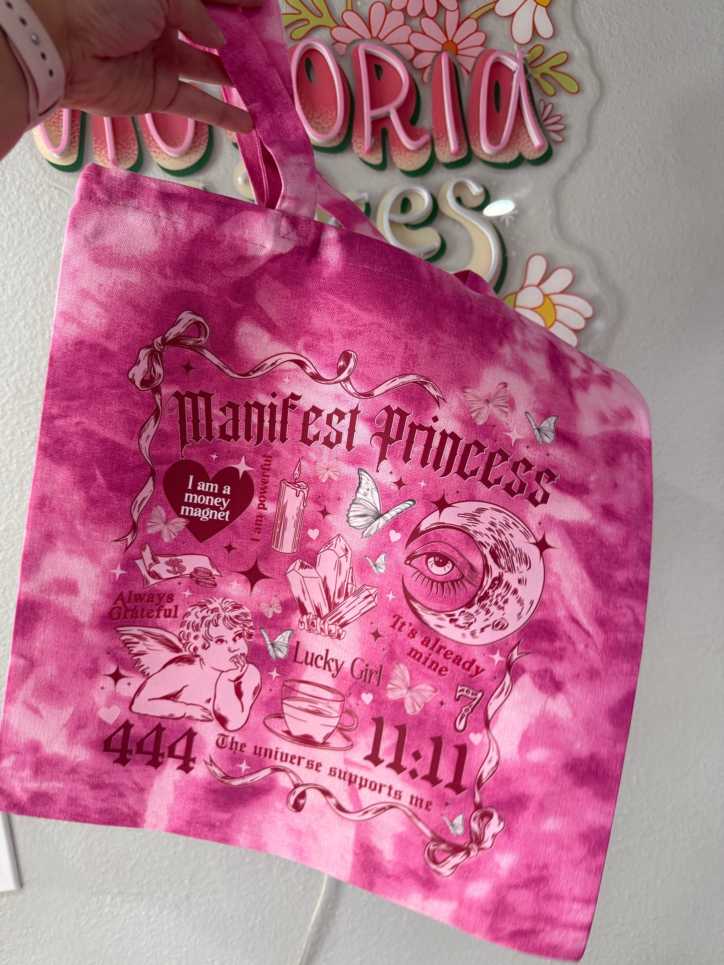 Manifest princess tote bag