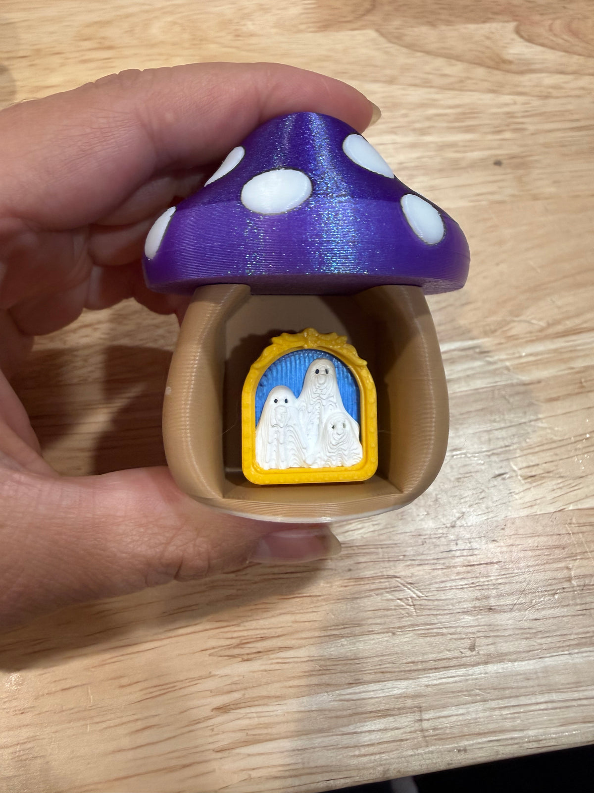 Purple mushroom tan