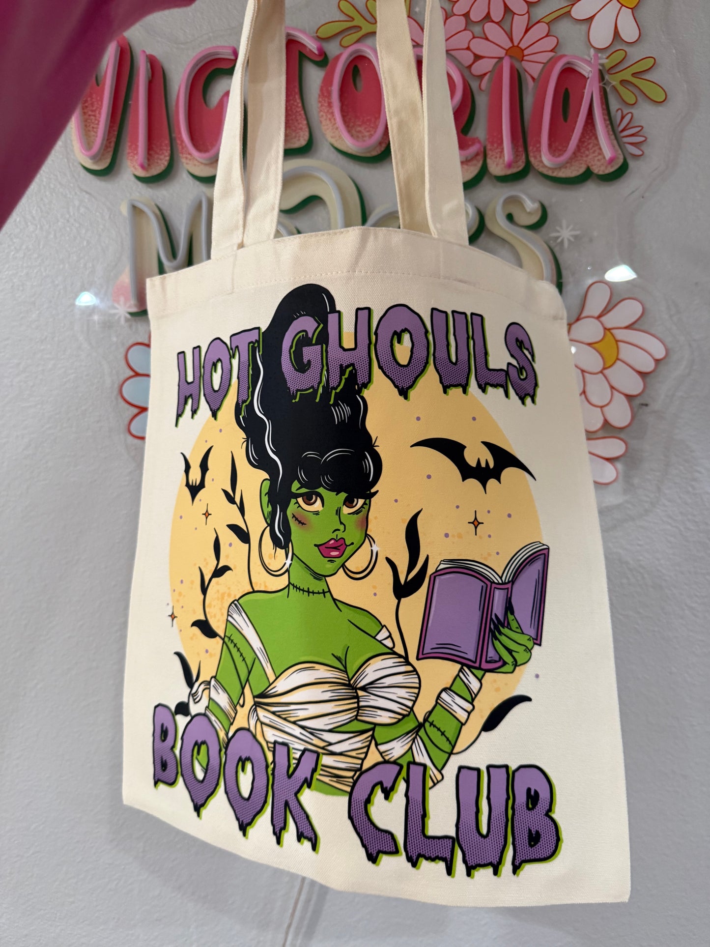 Hot ghouls tote bag