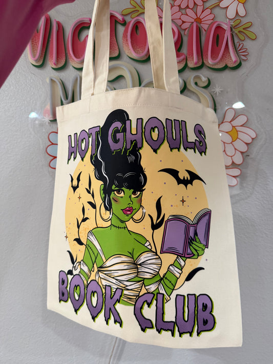 Hot ghouls tote bag