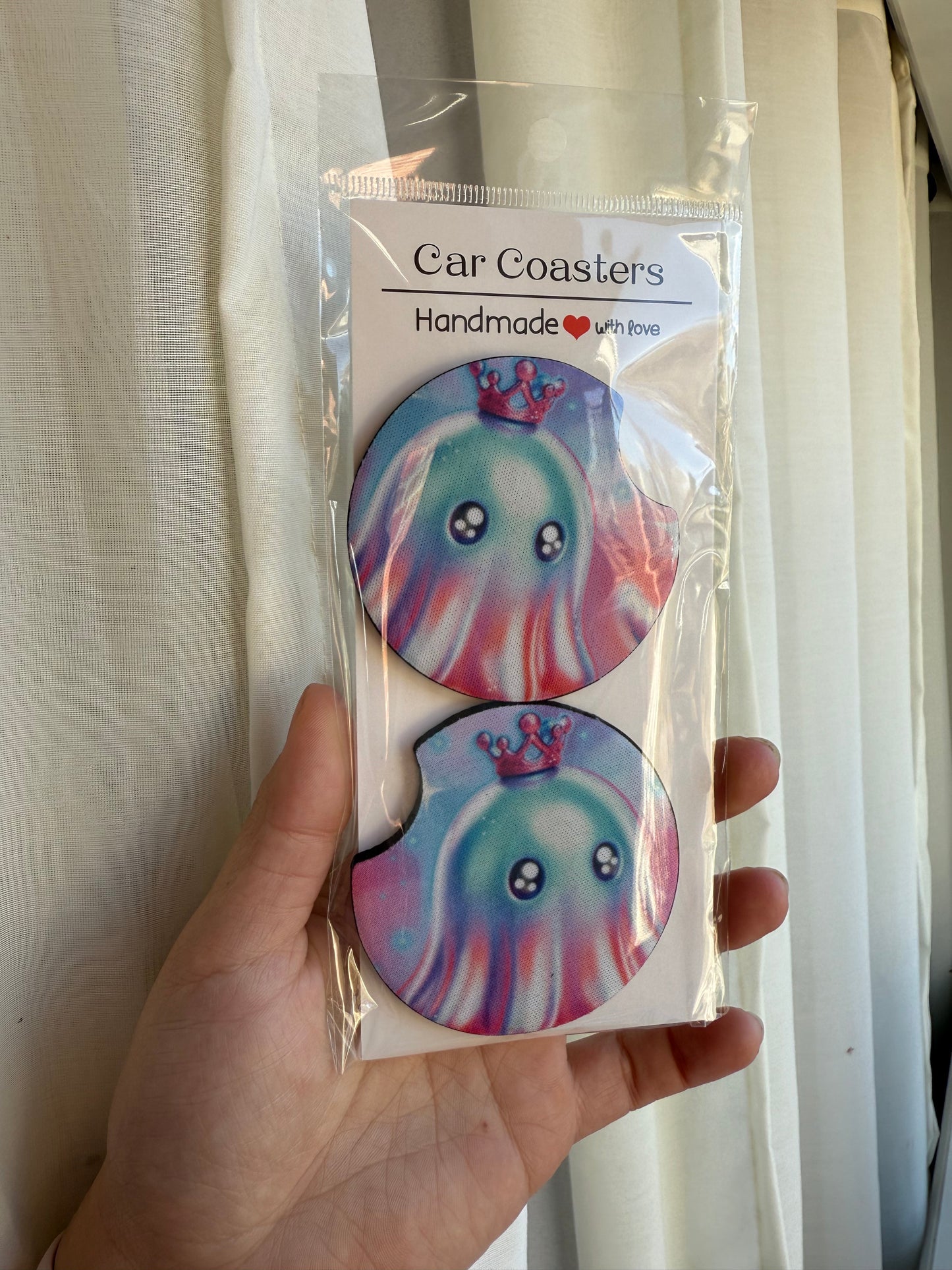 Princess ghost car coasters