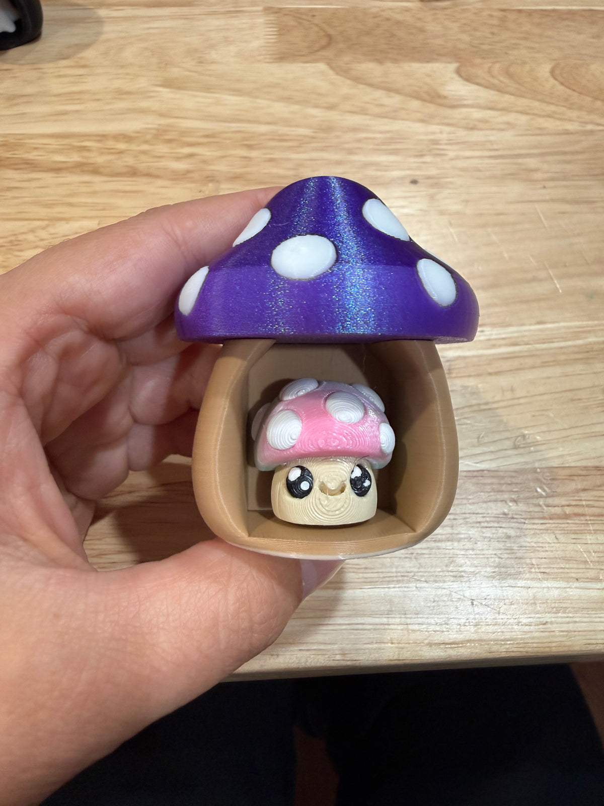 Purple mushroom tan