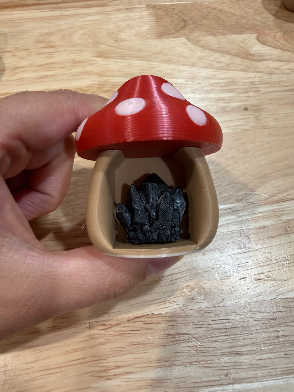 Red mushroom tan
