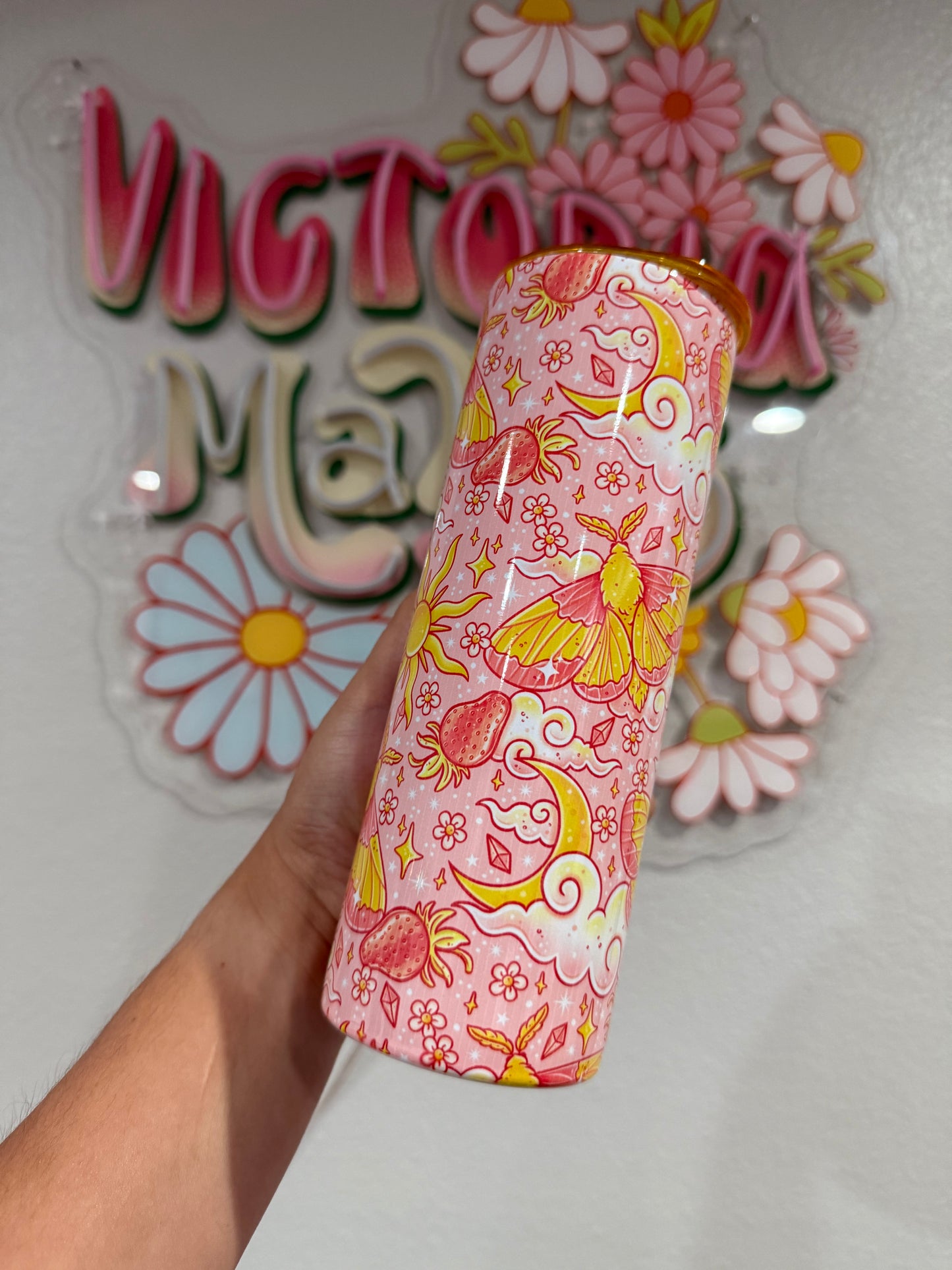 Pink celestial moths