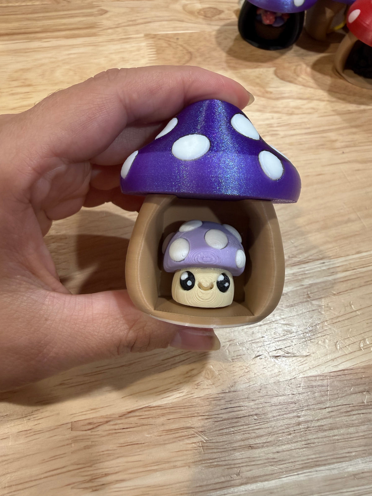 Purple mushroom tan