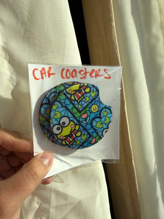 Stained frog coasters