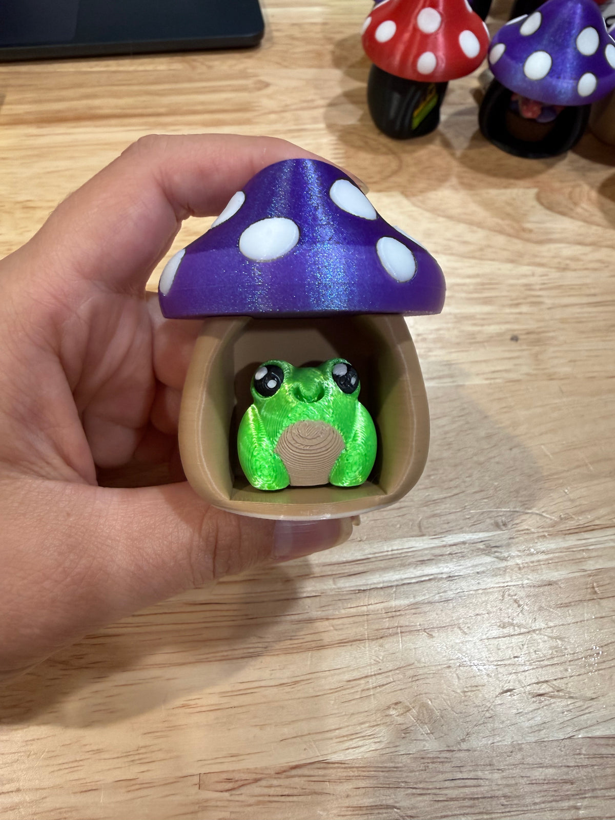 Purple mushroom tan