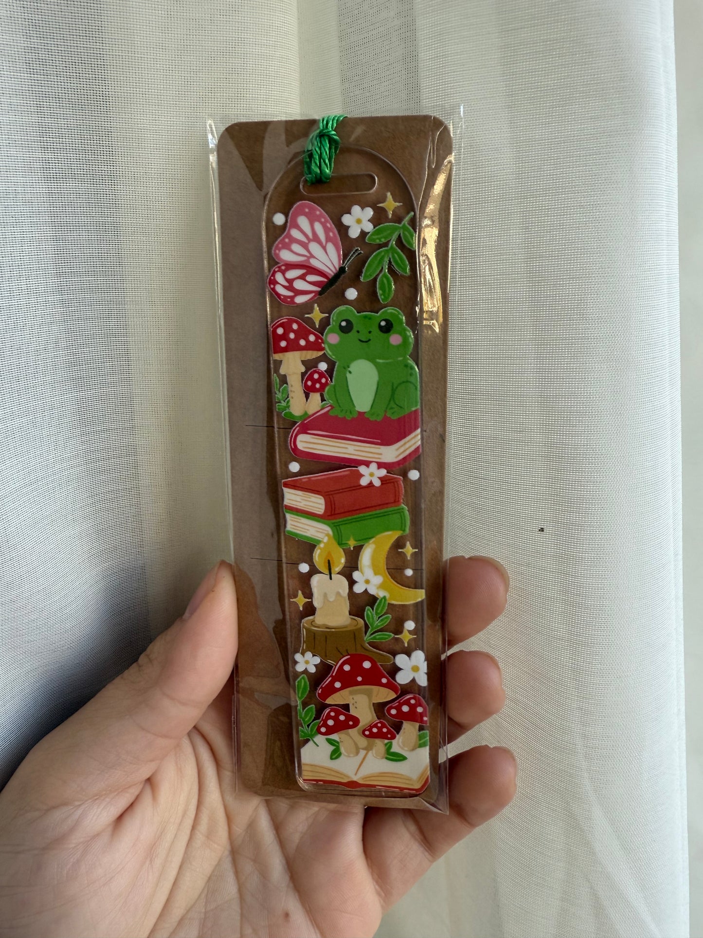 Books & frogs bookmarks