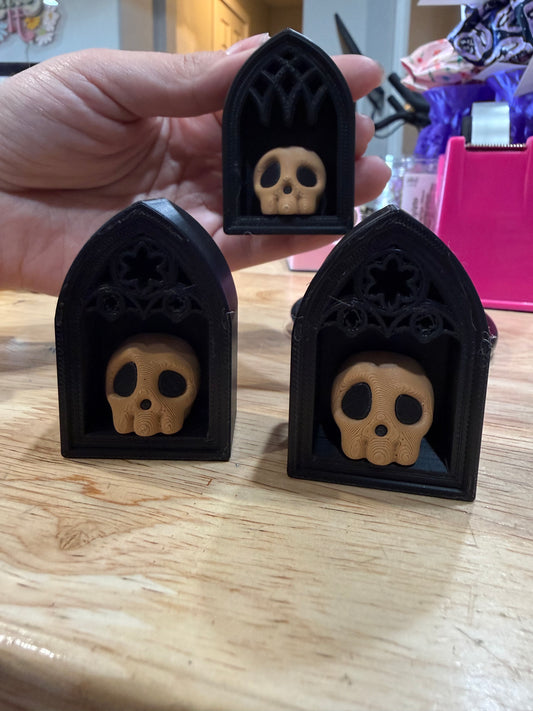 Brown skull clickers