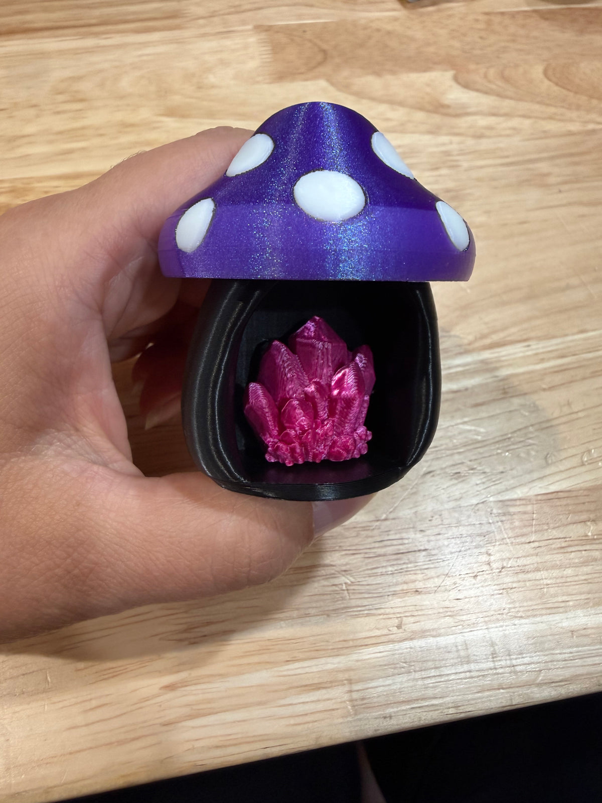 Purple mushroom black