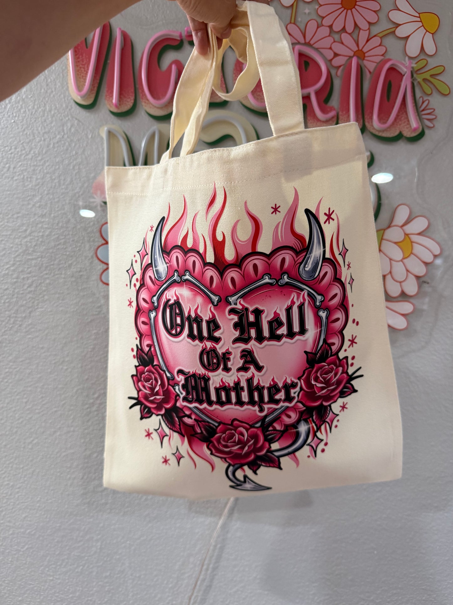 One hell of a mother tote bag