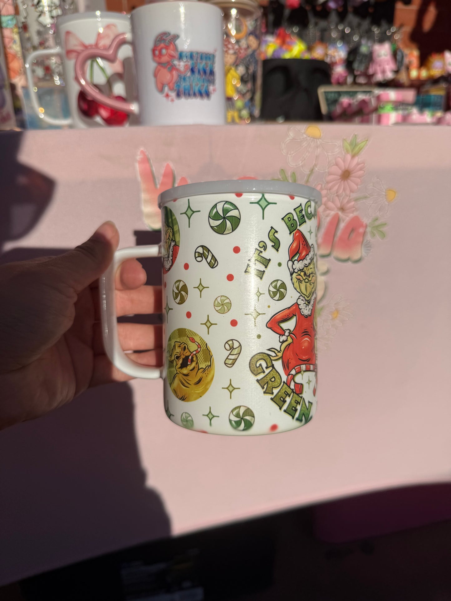Green mug