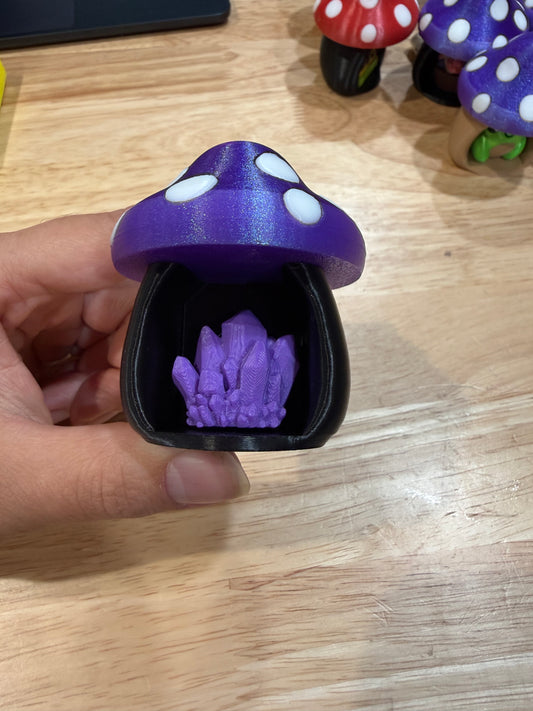 Purple mushroom black