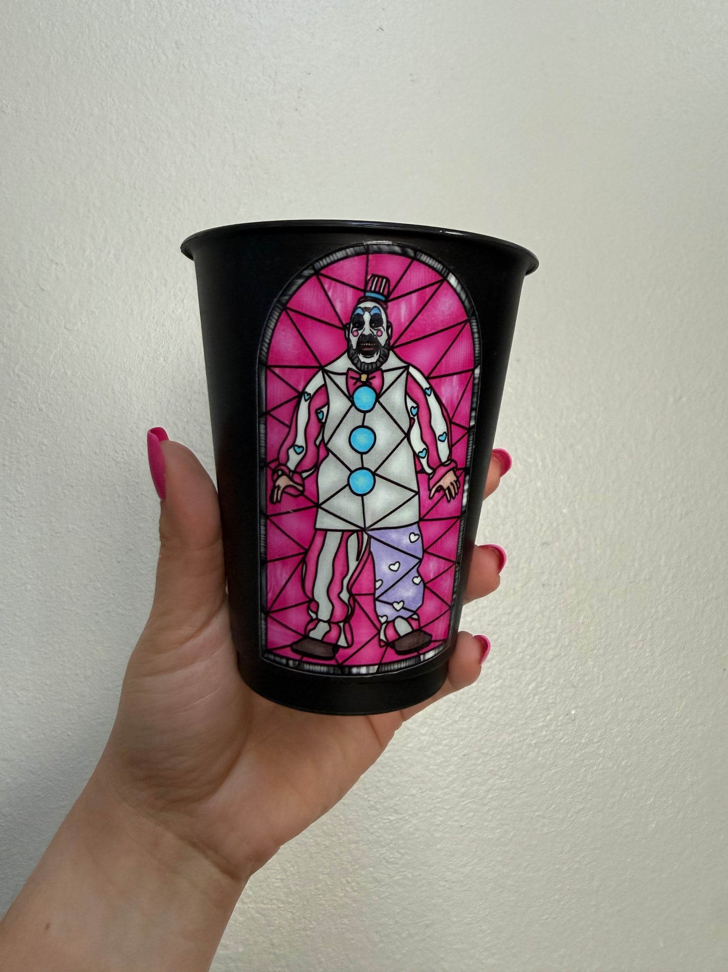 Pink Spaulding cold cup