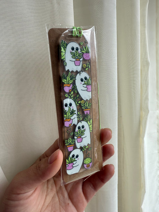 Plant ghost acrylic bookmark