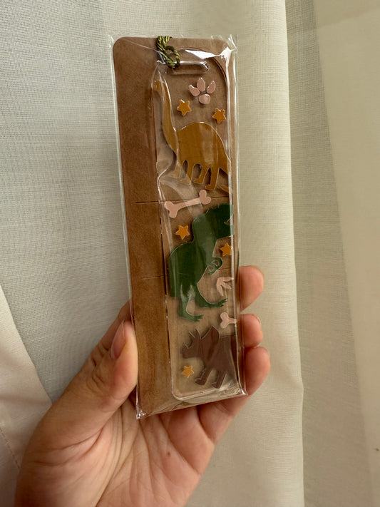 Dinos acrylic bookmark