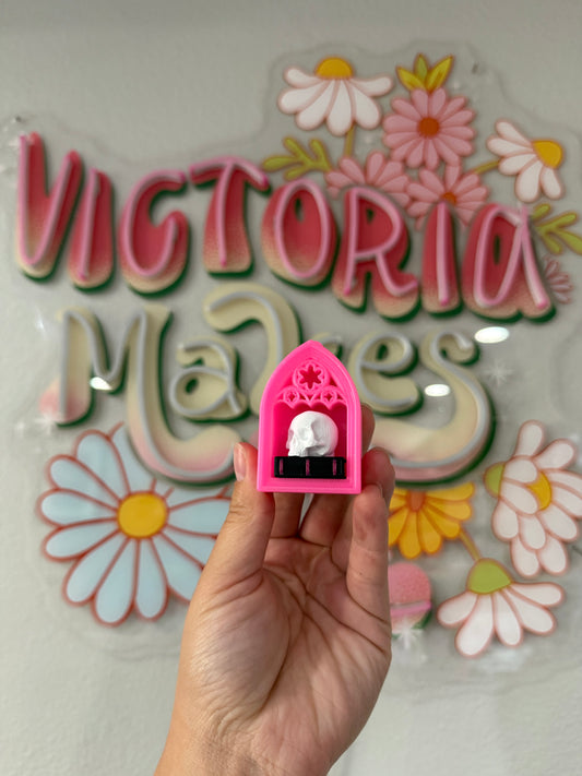 Hot pink keychain