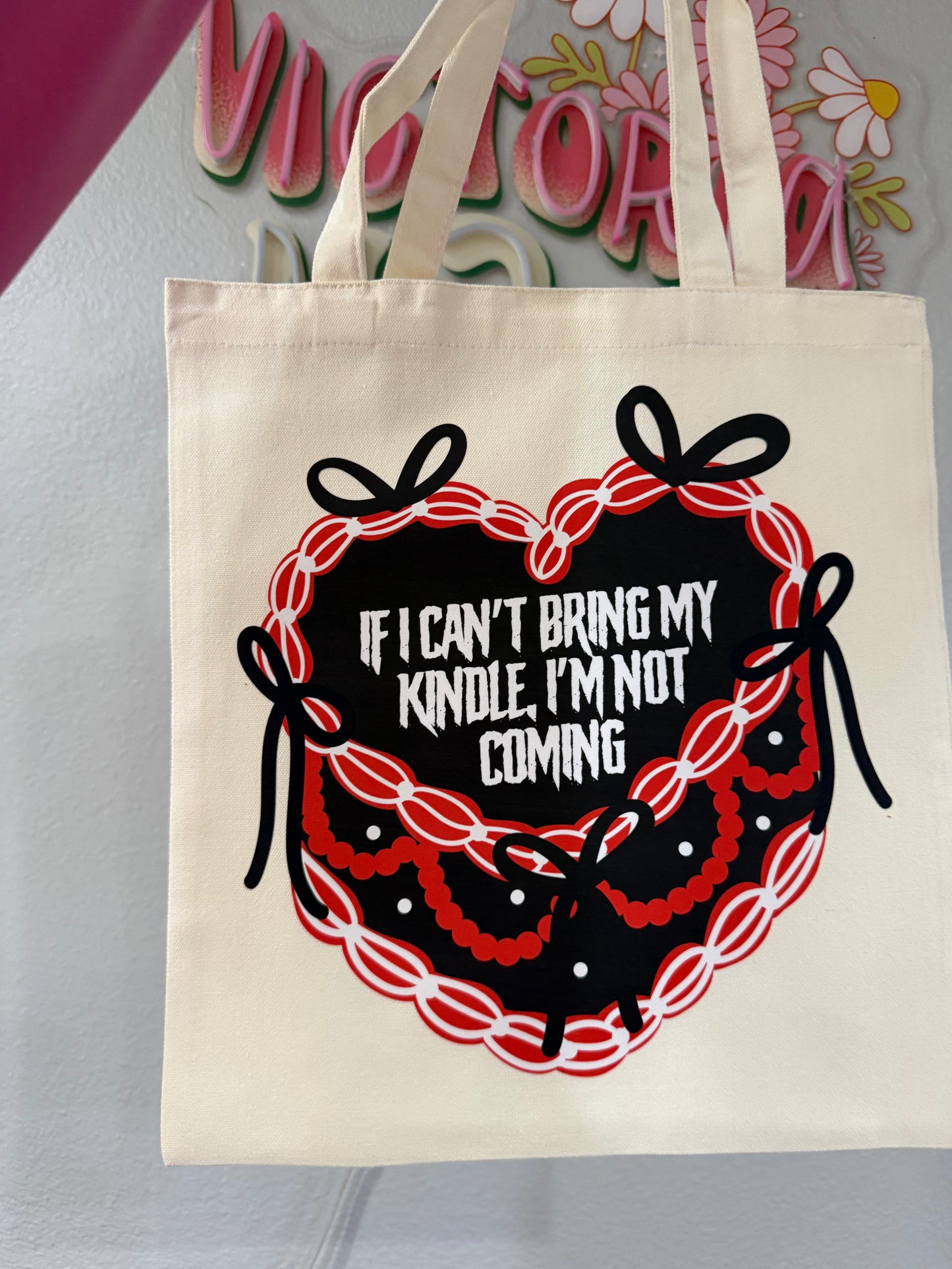 Kindle tote bag
