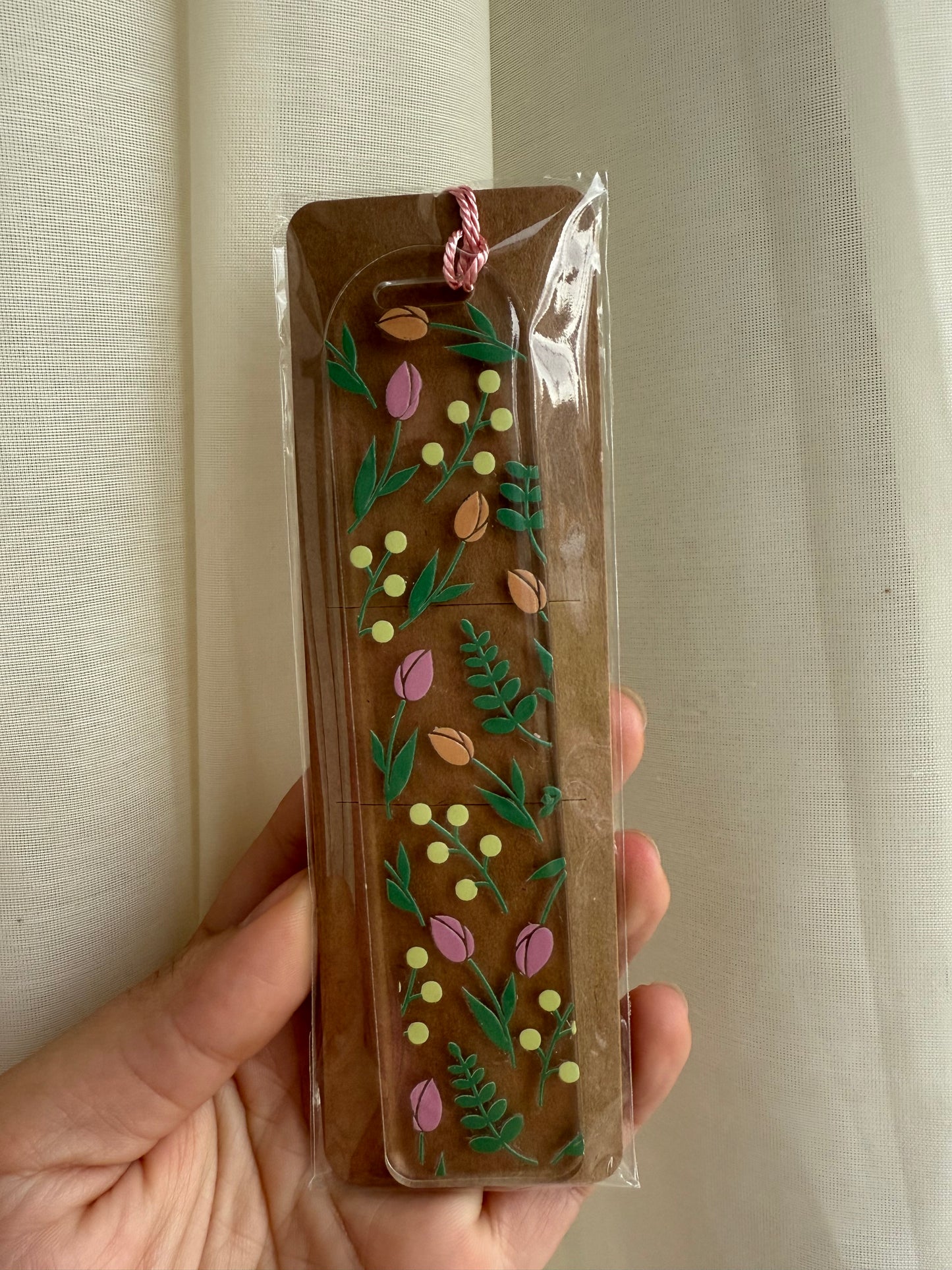 Tulips acrylic bookmark