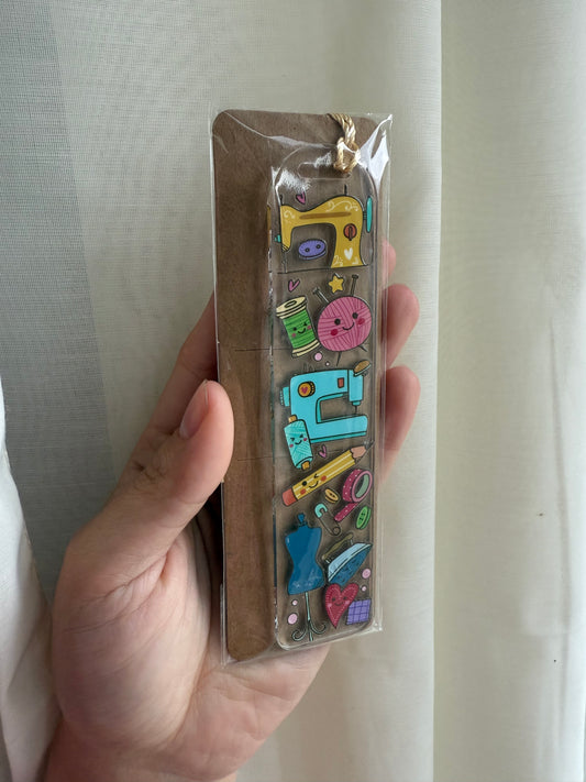 Sewist acrylic bookmark