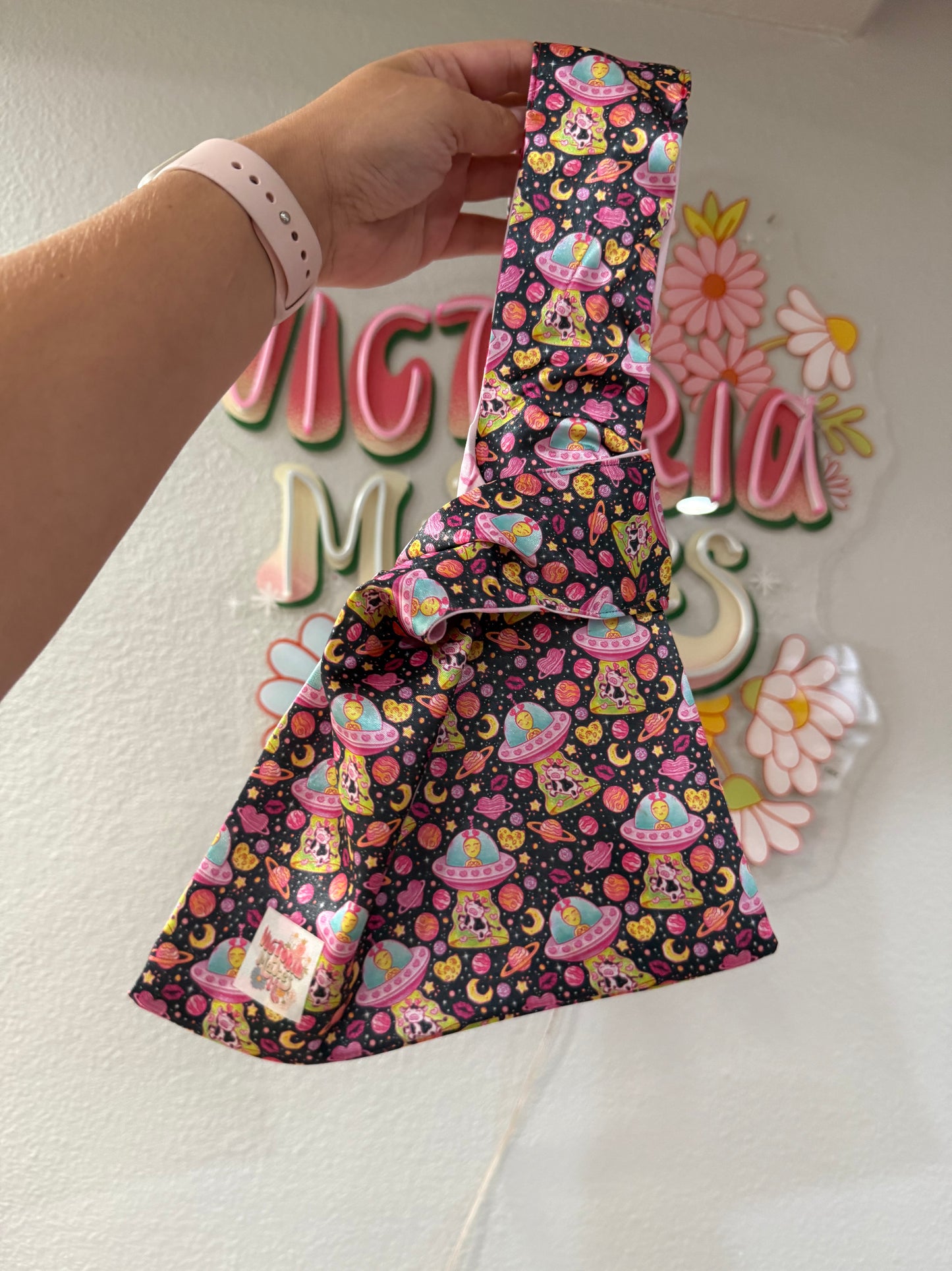 Satin knot bag