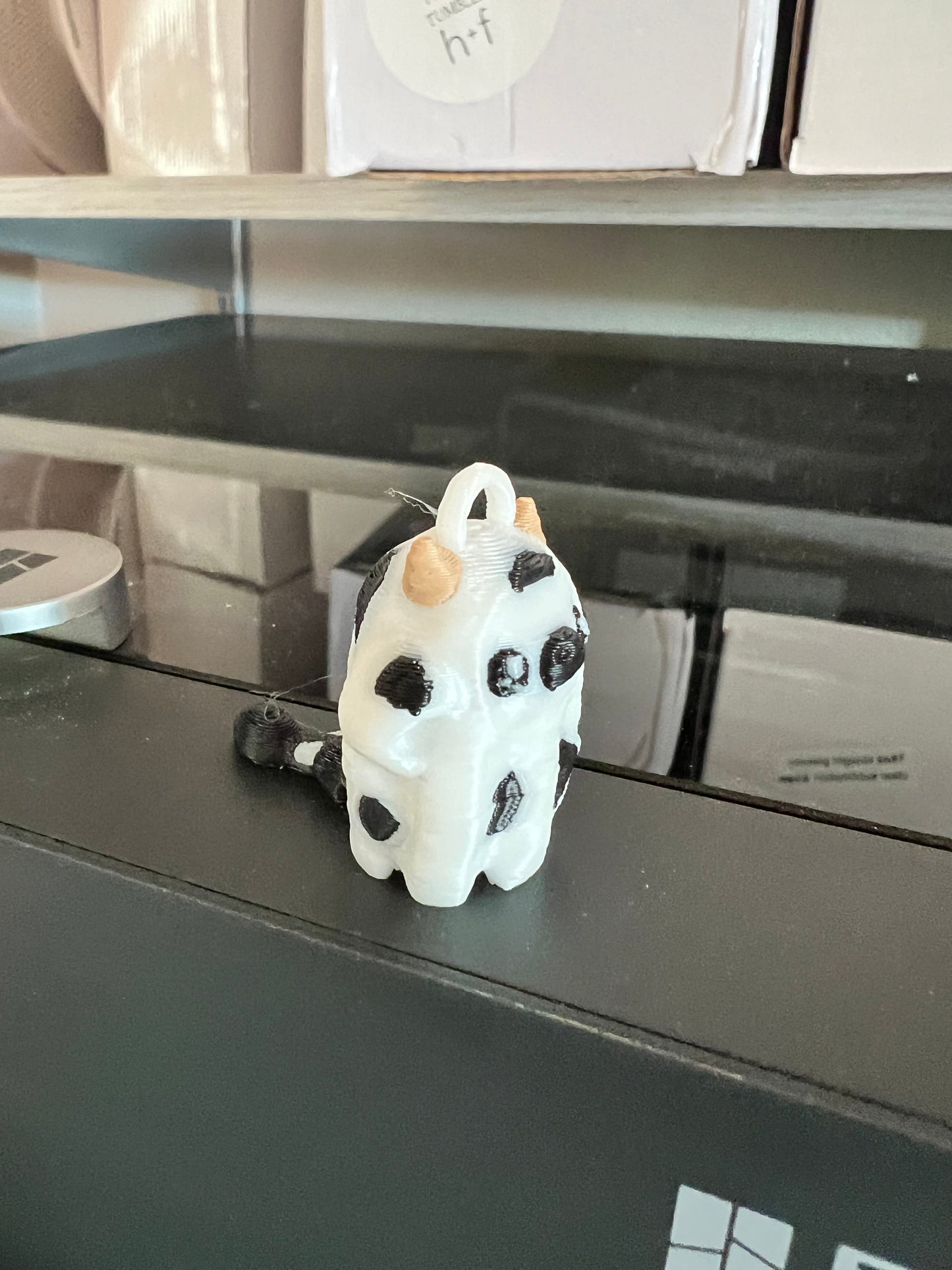 Ghost cow keychain