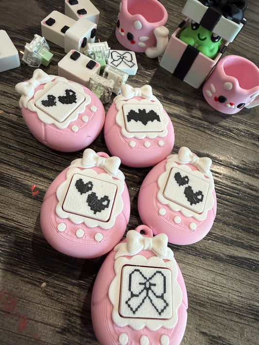 Pink v pet clickers keychains