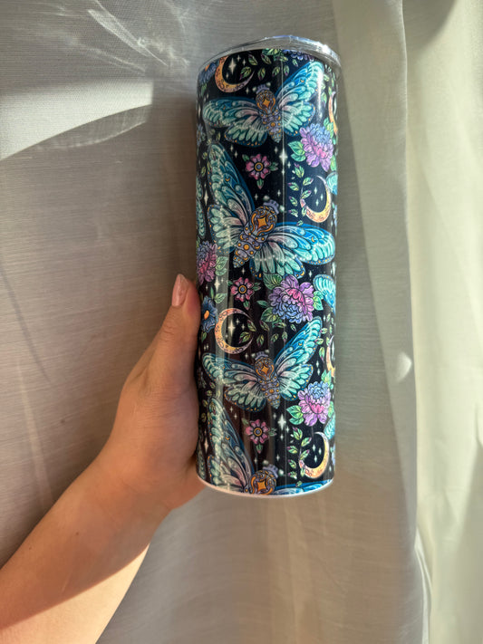 Moon moth tumbler