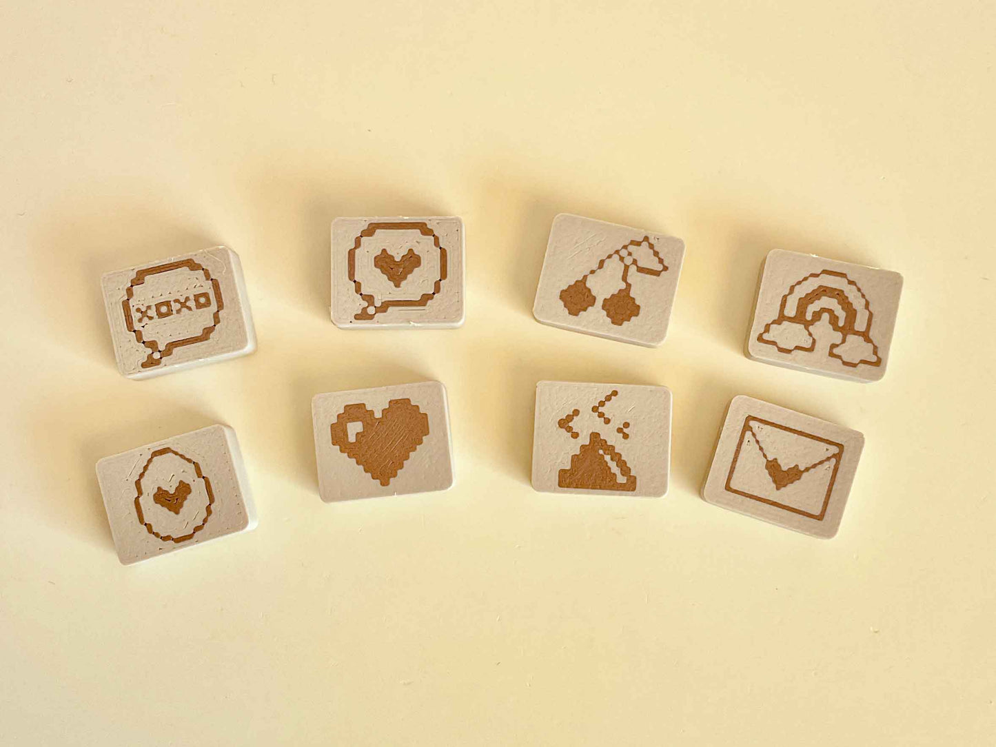 Heart shaped clickers not keychain