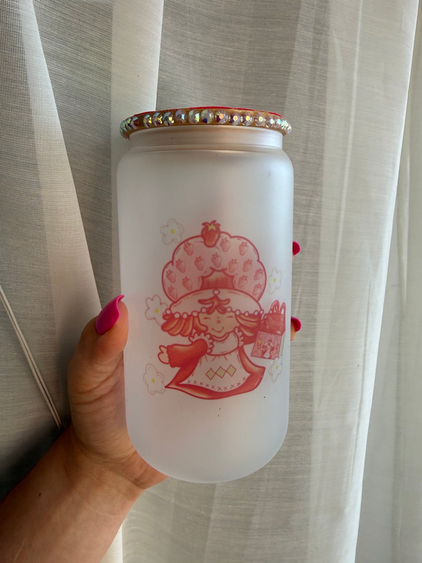 Shortcake bling lid