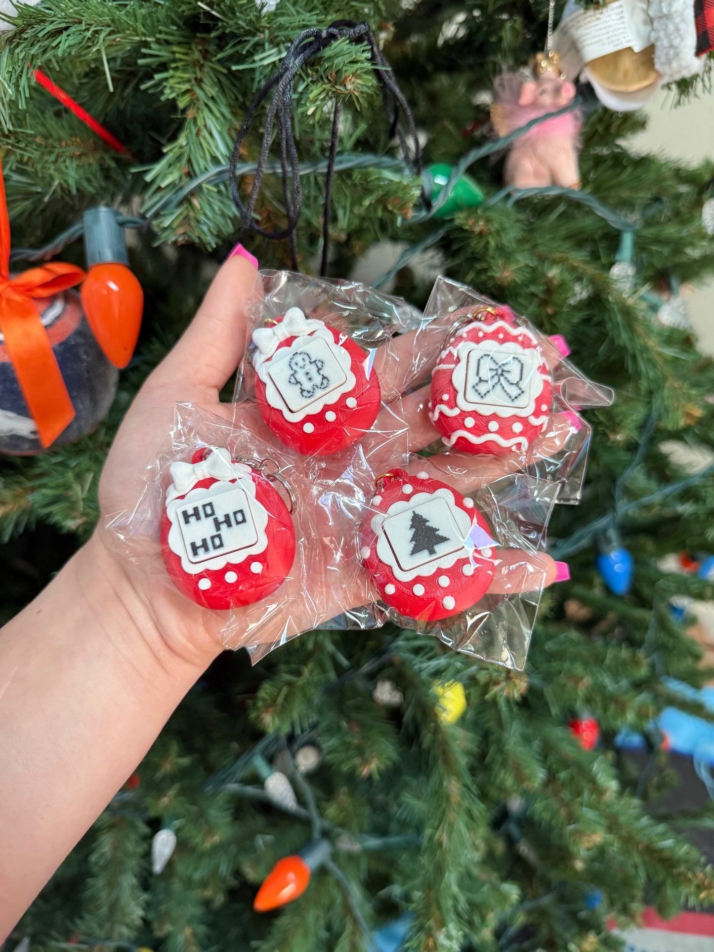 Christmas clickers keychains