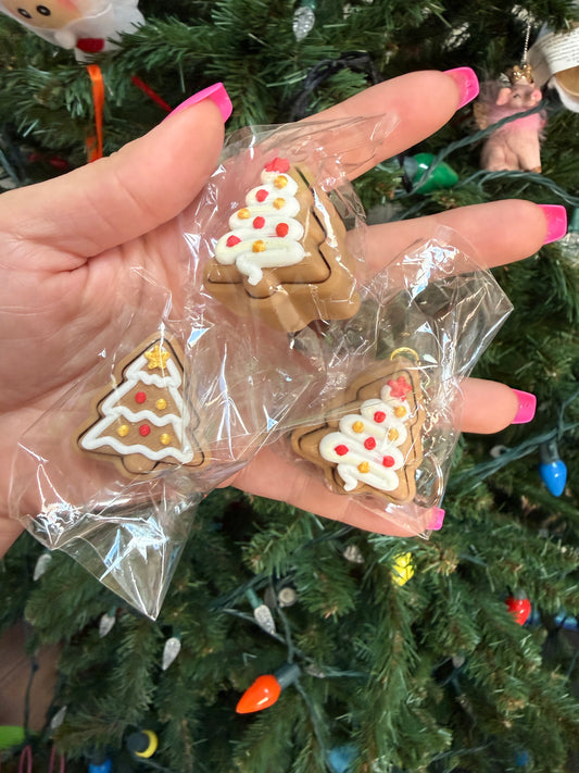 Christmas tree clicker keychain