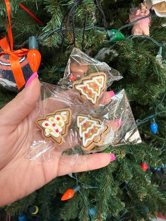 Christmas tree clicker keychain