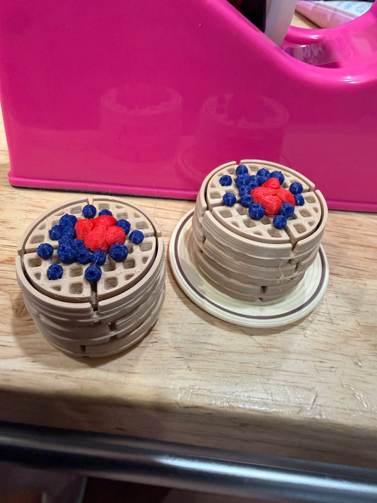 Berries waffles