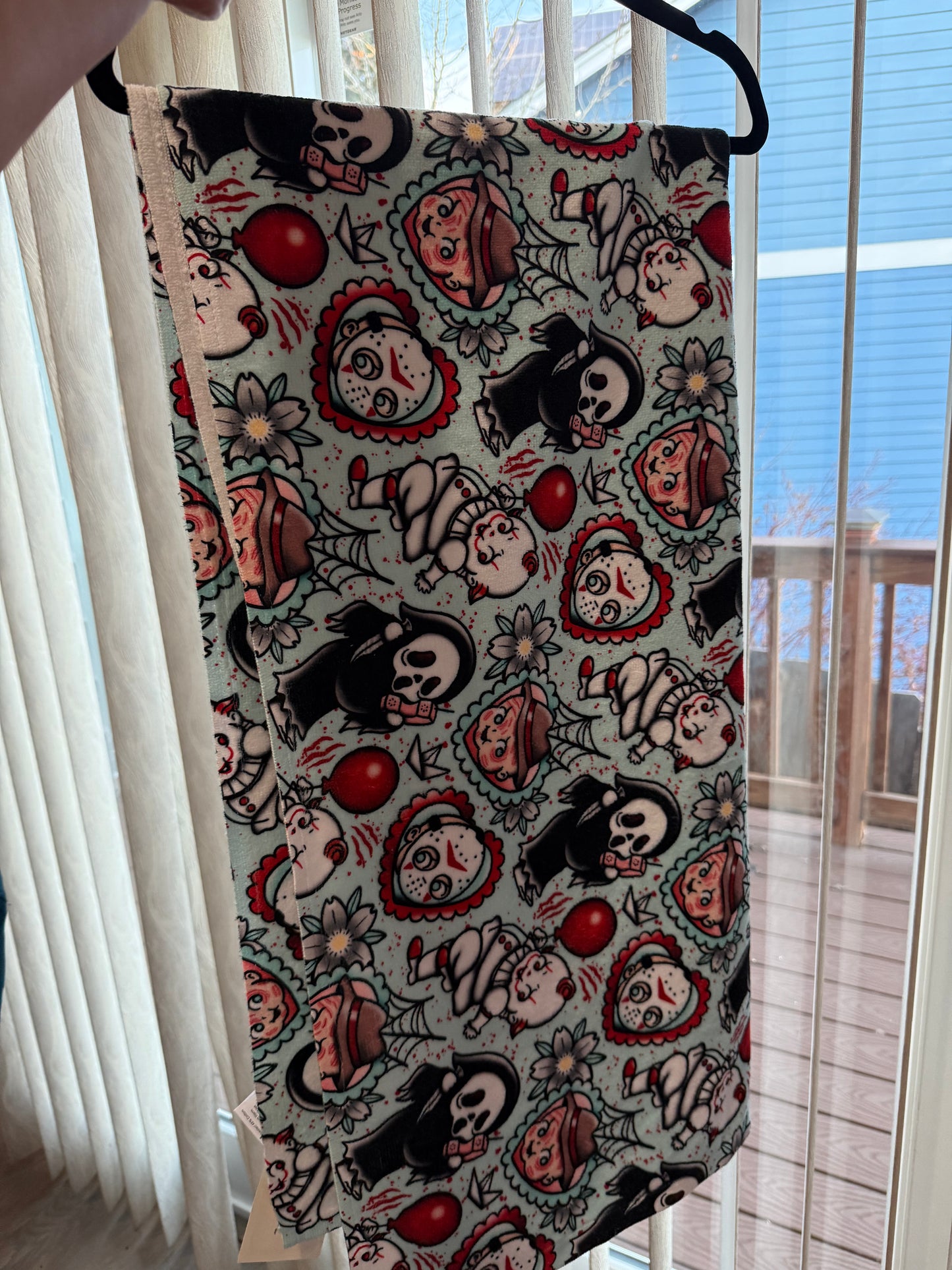 Kewpie horror towel 30x60